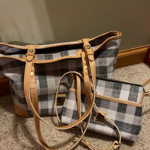Dooney & Bourke plaid bag and cross body